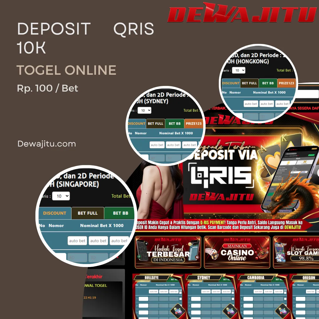 Deposit QRIS 10K di Dewajitu 🍼 Main Togel Online Tanpa Ribet, Aman & Ngebut